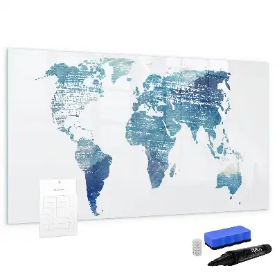 Mapa świata tablica magnetyczna do pisania