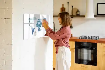 Mapa świata tablica magnetyczna do pisania