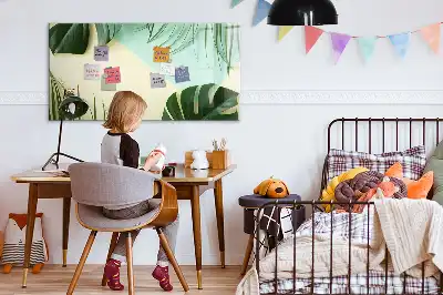 Tablica magnetyczna z pisakiem wzór liście monstery
