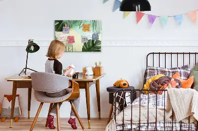 Tablica magnetyczna z pisakiem wzór liście monstery