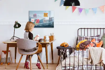 Tablica magnetyczna z pisakiem z motywem krajobrazu górskiego