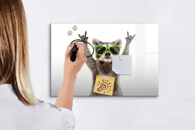 Tablica magnetyczna z pisakiem sukulenty w okularach