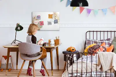 Tablica magnetyczna do pisania z motywem egzotycznych liści