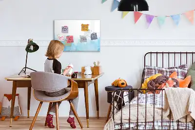 Tablica magnetyczna do pisania wzór malowane plamy