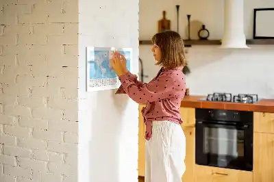 Tablica magnetyczna do pisania z mapami kontynentów