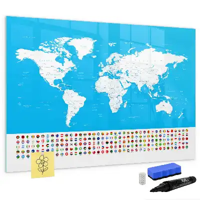 Tablica magnetyczna do pisania konturowa mapa stanów