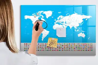 Tablica magnetyczna do pisania konturowa mapa stanów