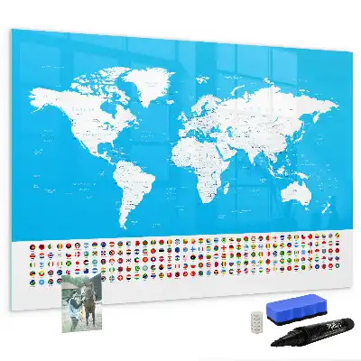 Tablica magnetyczna do pisania konturowa mapa stanów