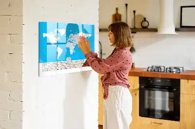 Tablica magnetyczna do pisania konturowa mapa stanów