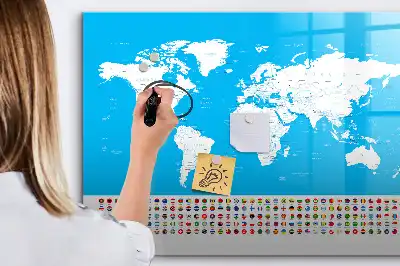 Tablica magnetyczna do pisania konturowa mapa stanów