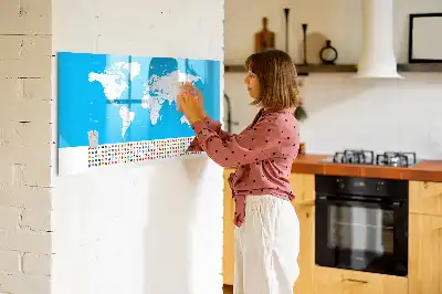 Tablica magnetyczna do pisania konturowa mapa stanów