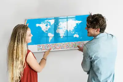 Tablica magnetyczna do pisania konturowa mapa stanów