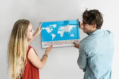 Tablica magnetyczna do pisania konturowa mapa stanów