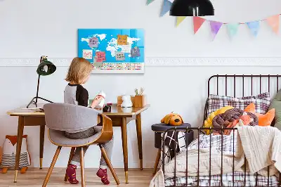 Tablica magnetyczna do pisania konturowa mapa stanów