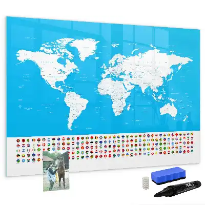 Tablica magnetyczna do pisania konturowa mapa stanów