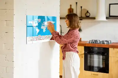 Tablica magnetyczna do pisania konturowa mapa stanów