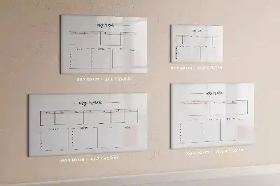 Tablica magnetyczna do pisania mój planer tygodniowy