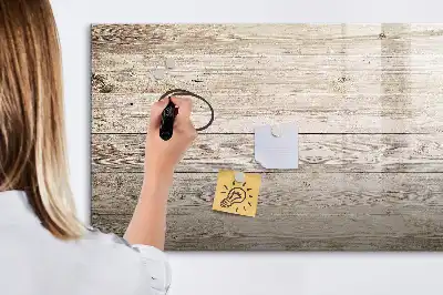 Tablica magnetyczna z pisakiem w wersji z paneli drewnianych