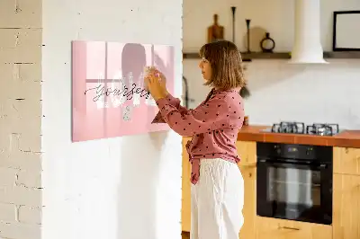 Tablica magnetyczna do pisania z napisem Pokochaj siebie