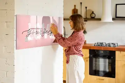 Tablica magnetyczna do pisania z napisem Pokochaj siebie