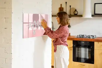 Tablica magnetyczna do pisania z napisem Pokochaj siebie