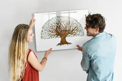 Tablica magnetyczna do pisania w kształcie korzenia drzewa
