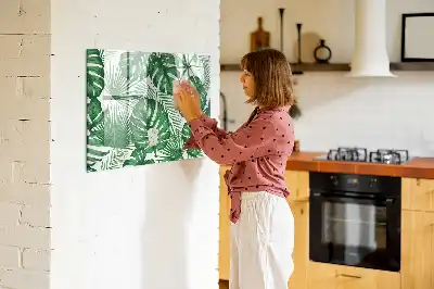 Tablica magnetyczna z pisakiem wzór liście monstery