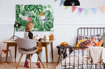 Tablica magnetyczna z pisakiem wzór liście monstery