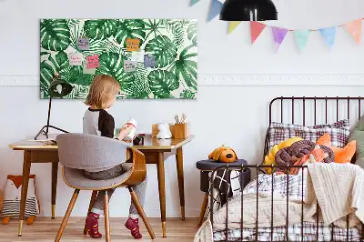 Tablica magnetyczna z pisakiem wzór liście monstery
