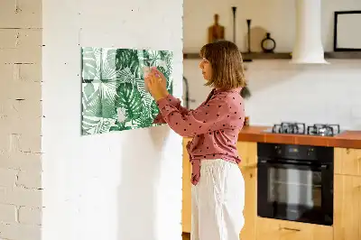 Tablica magnetyczna z pisakiem wzór liście monstery