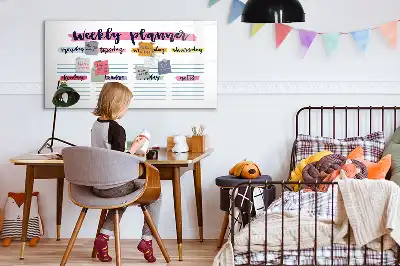 Tablica magnetyczna z pisakiem ręcznie pisany planer