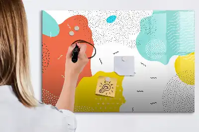Tablica magnetyczna z pisakiem wzór abstrakcja POP