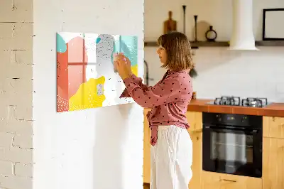 Tablica magnetyczna z pisakiem wzór abstrakcja POP
