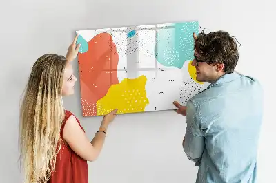 Tablica magnetyczna z pisakiem wzór abstrakcja POP