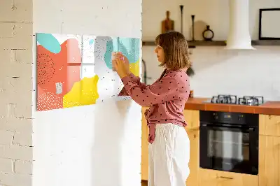 Tablica magnetyczna z pisakiem wzór abstrakcja POP