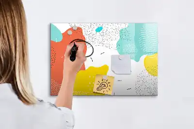 Tablica magnetyczna z pisakiem wzór abstrakcja POP