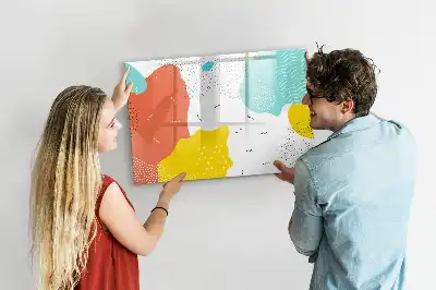 Tablica magnetyczna z pisakiem wzór abstrakcja POP