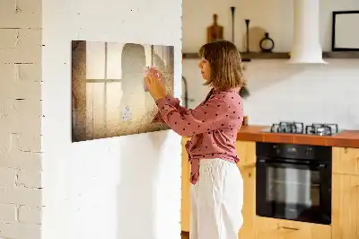 Tablica magnetyczna z pisakiem motyw starej mapy świata