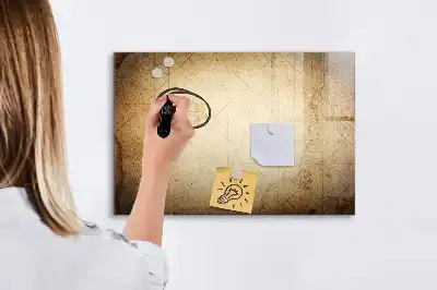 Tablica magnetyczna z pisakiem motyw starej mapy świata