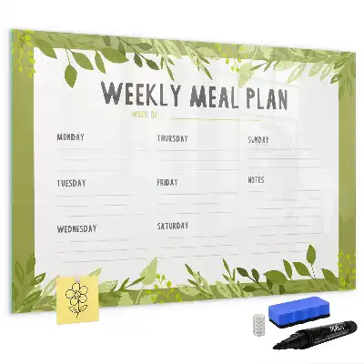 Tablica magnetyczna z planerem tygodniowego menu