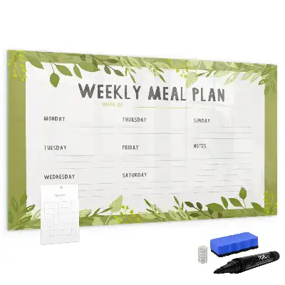 Tablica magnetyczna z planerem tygodniowego menu