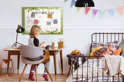 Tablica magnetyczna z planerem tygodniowego menu