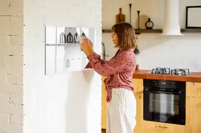Tablica magnetyczna do pisania z napisem Dom