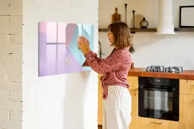 Tablica magnetyczna z pisakiem w pastelowy wzór