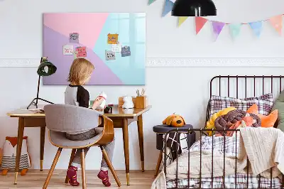 Tablica magnetyczna z pisakiem w pastelowy wzór