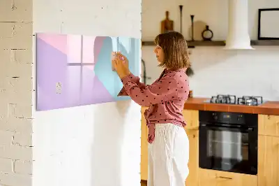 Tablica magnetyczna z pisakiem w pastelowy wzór