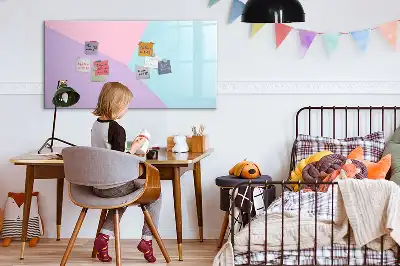 Tablica magnetyczna z pisakiem w pastelowy wzór