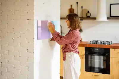 Tablica magnetyczna z pisakiem w pastelowy wzór
