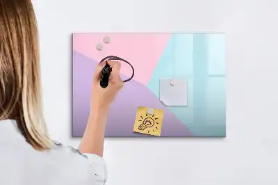 Tablica magnetyczna z pisakiem w pastelowy wzór