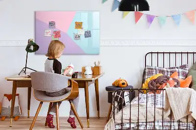 Tablica magnetyczna z pisakiem w pastelowy wzór